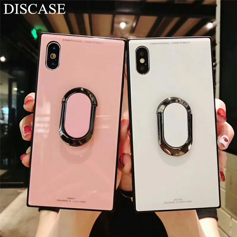 Квадратный Модный классический чехол для телефона iphone XS MAX XR X 6 6s 7 8plus роскошный из