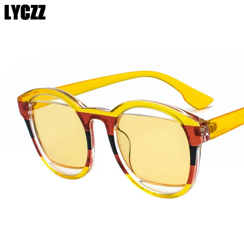LYCZZ Harajuku флаг шаблон солнцезащитные очки для женщин Модный кошачий глаз