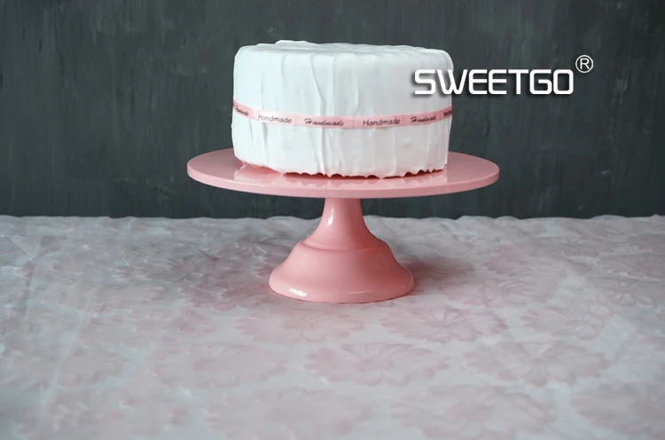 SWEETGO детская розовая подставка для торта, украшения свадебного стола, инструменты для десерта, конфета, 10 дюймов, Регулируемая 12 дюймов