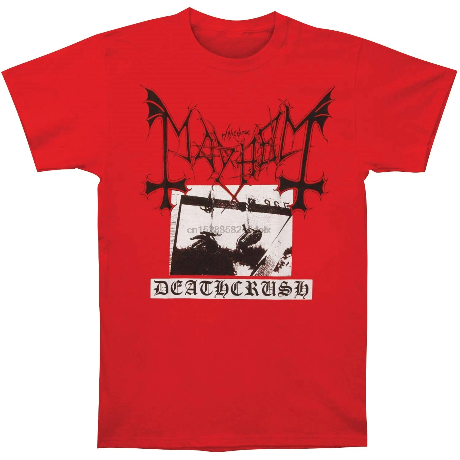 Мужская футболка deathcrash Красная Футболка|Мужские футболки| |