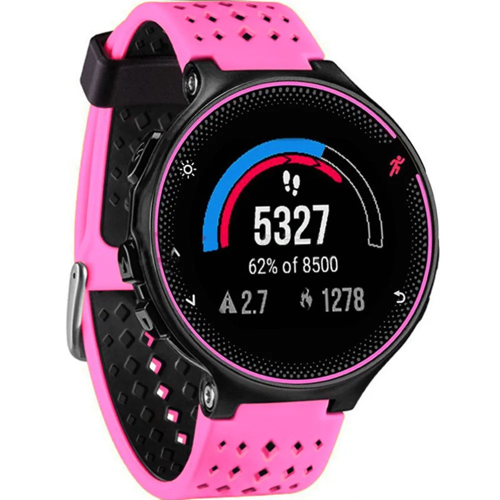 Новая мода мягкий силиконовый для Garmin Forerunner 220/230/235/620/630 замена наручные часы