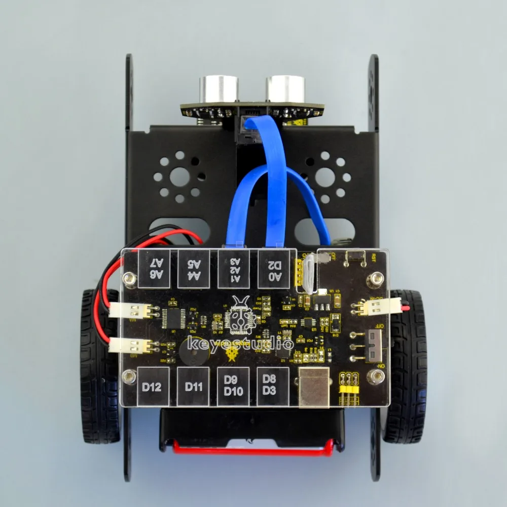 Keyestudio KEYBOT кодирование программируемый Обучающий робот автомобильный комплект+ Руководство пользователя для Arduino STEM графическое Программирование