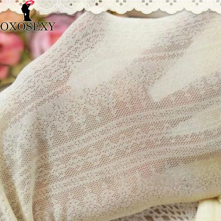 Осенние черно белые полосатые Ретро Кружевные Полые сексуальные чулки для