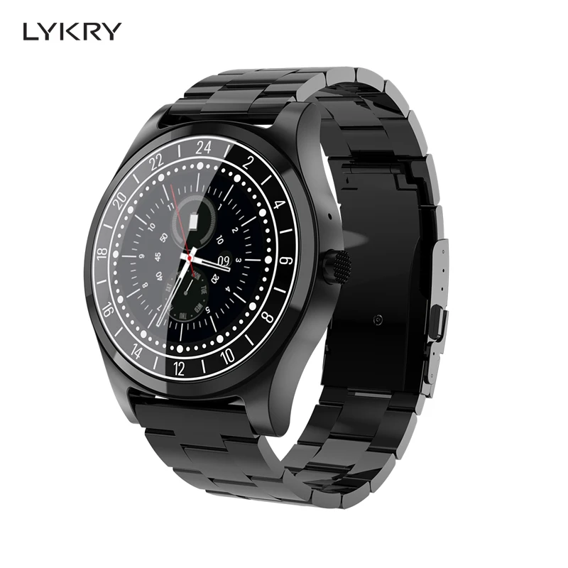 LYKRY Bluetooth Смарт часы для мужчин наручные вызова сердечного ритма приборы