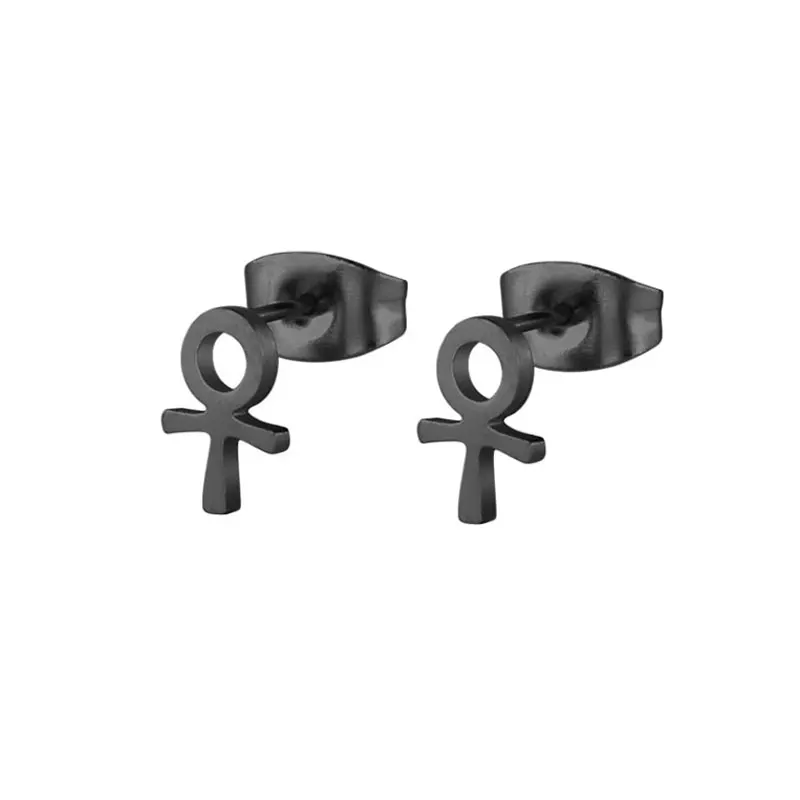 

1 Pair Personalized Biological Symbol Stainless Steel Earrings For Man & Female Novelty Bijoux For Gift