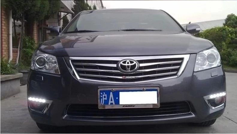 12V 6000k светодиодный DRL Дневной Бег светильник чехол для Toyota Camry 2009-2011 camry светодиодный DRL Противотуманные светильник s