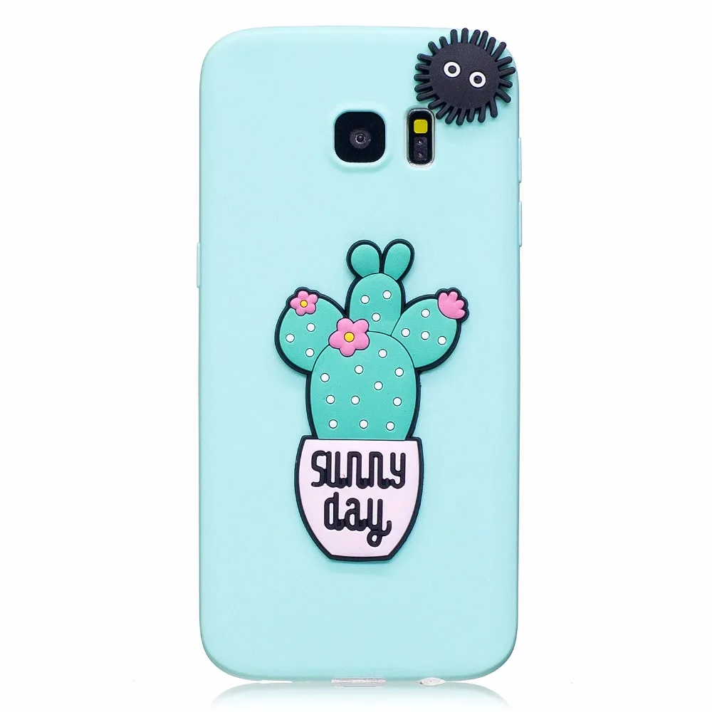 Coatuncle мягкий чехол TPU для Coque Samsung Galaxy S7 случае 3D кремния конфеты чехол для задней панели с мультяшными героями чехол для Samsung S7 Edge чехол
