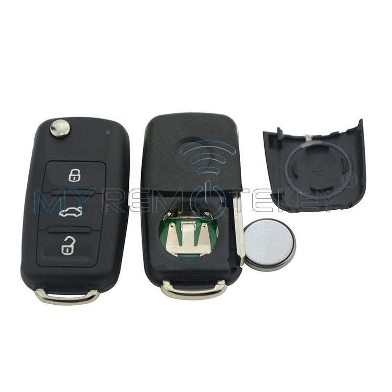 Remtekey 5 шт. 202AD для VW Volkswagen Beetle Golf EOS POLO SHARAN Tiguan 2011-2013 HU66 5K0837 202 AD ID48 434Mhz флип-ключ для ухода