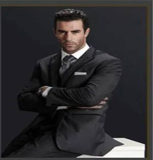 Смокинги для мужчин на заказ темно-серый костюм свадьбы смокинги жениха Ретро