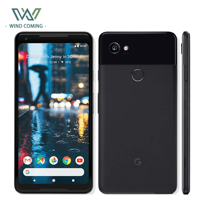 

Original Google Pixel 2 XL Mobile Phone 6" Octa Core Snapdragon 835 4GB RAM 64/128GB ROM Fingerprint 4G unlocked Android Phone