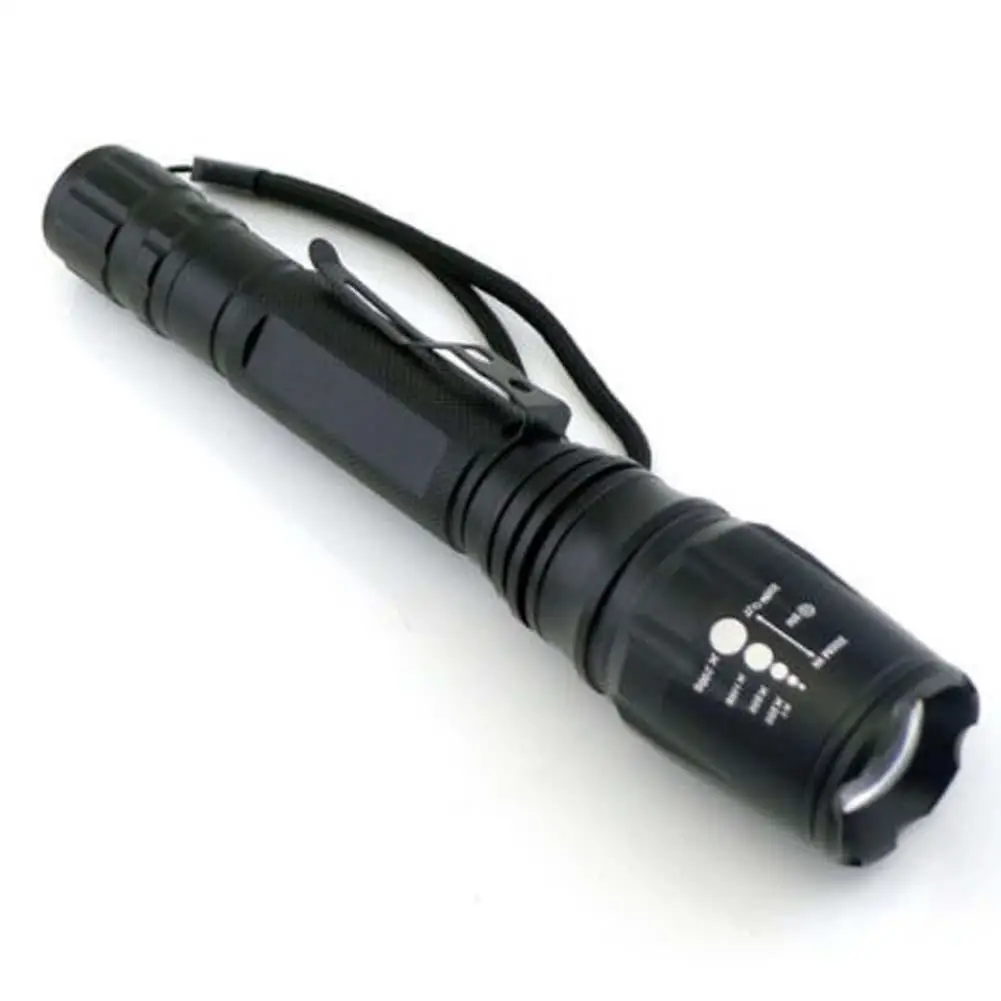 2 шт. T6 светодиодный фонарик с регулируемым фокусом + 4 аккумулятор 18650 5000 мАч