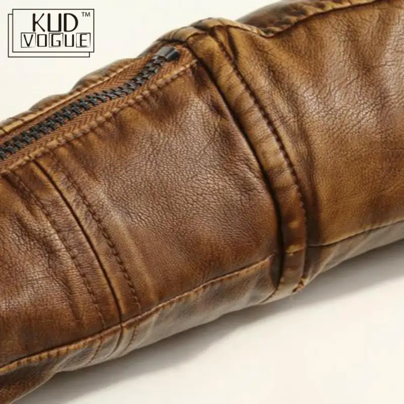 Мужские кожаные куртки высокого качества классический мотоцикл велосипед