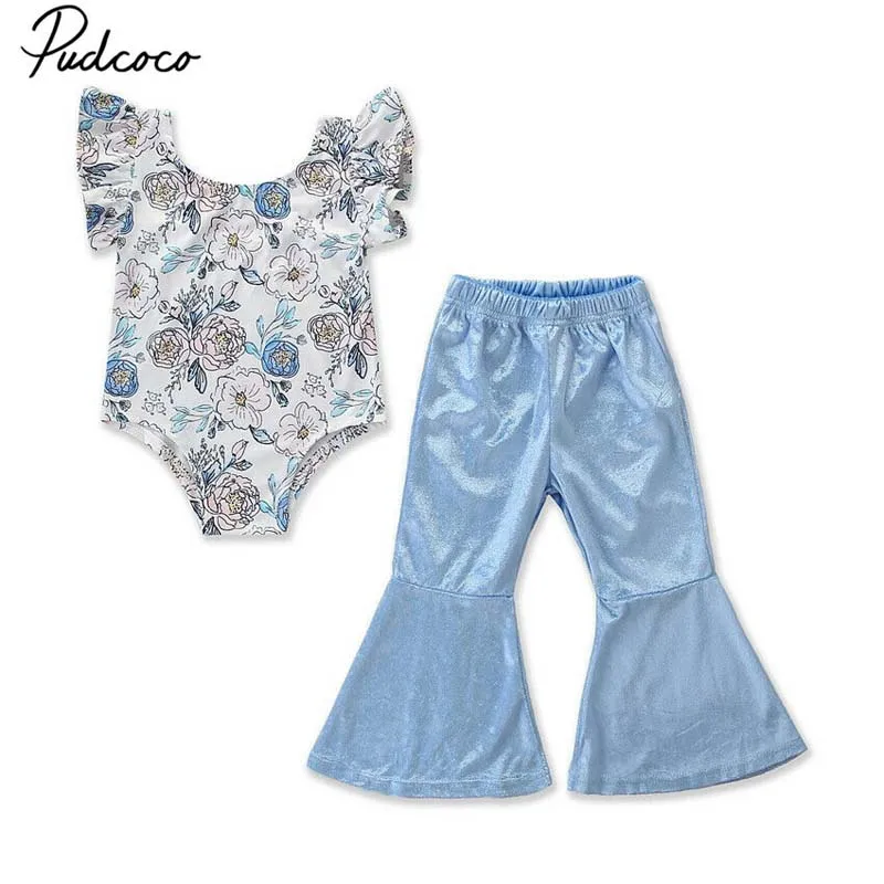 2019 брендовый милый комбинезон с цветочным рисунком для маленьких девочек топы