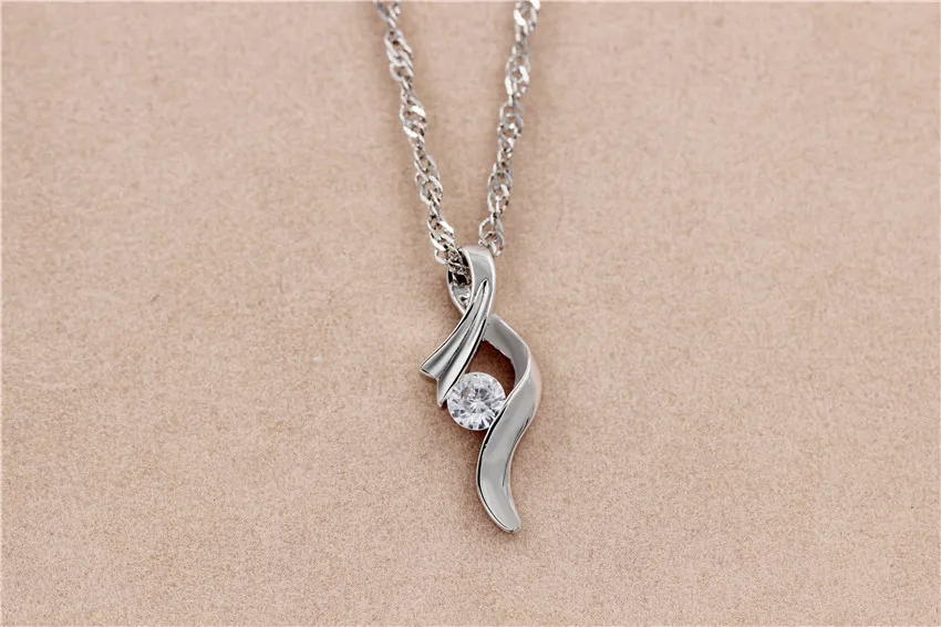 US Uloveido 15% Off серебряные ожерелья подвески фиолетовый кубический циркон подвеска цепочка-колье Colar подвеска N306