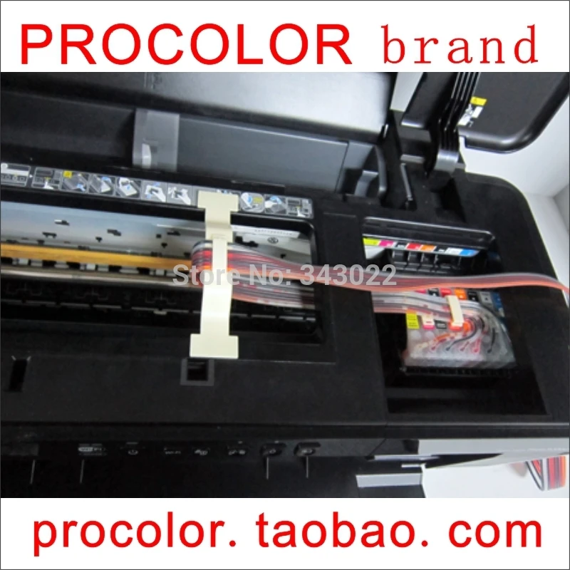 PROCOLOR с чипами ARC (кнопка для сброса не вынимайте его) картриджей epson СНПЧ R2000