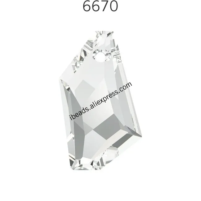 Crystal 001 1 шт.) Кристалл от Swarovski 6670 De-Art кулон сделано в Австрия свободные бусины Стразы для изготовления ювелирных изделий своими руками - Цвет: Crystal 001