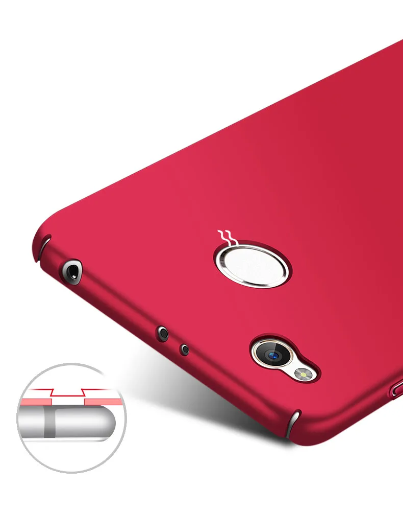 NFH 360 градусов, ПК чехол для телефона для Xiaomi Redmi 3 S Pro Ультра тонкий цветной жесткий Silcone задняя крышка чехол для Redmi 3 S 3 S черный синий