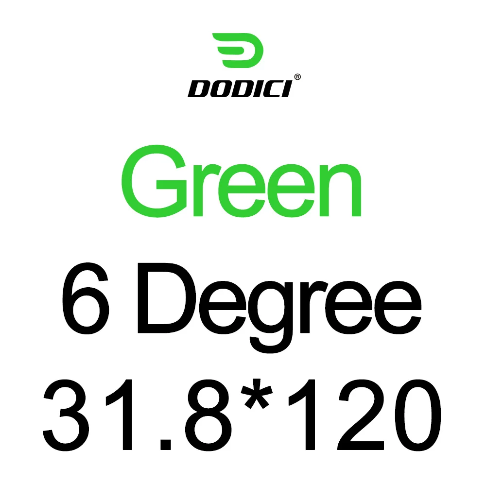 Green 120mm DODICI велосипедный руль из углепластика волокна стержня стержень для дорожного велосипеда MTB углеродный стол 6 градусов жемчуг Краски блеск для губ 31,8*80/90/100/110/120/130 мм - Цвет: Green 120mm