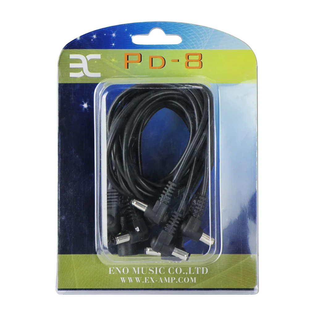 Eno 8 Way Daisy Цепной кабель гитарный эффект педаль питания черный аксессуары для
