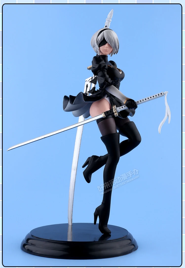 Горячая игра Sci Fi Nier Automata 2B Figura Yorha No.2 Тип B Battle Sexy 25 см фигурка игрушки|Игровые