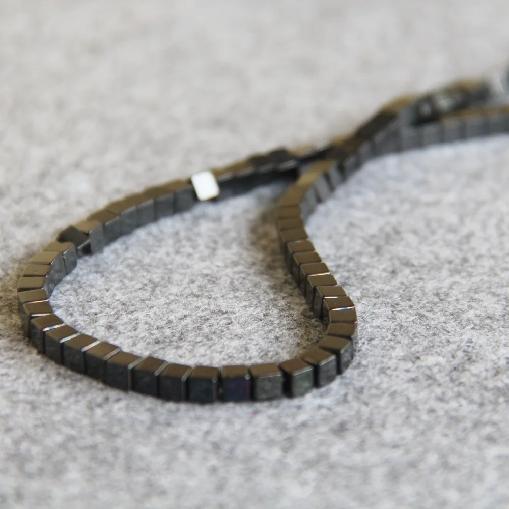 Аксессуары для рукоделия черный куб магнитные бусины шарики из халцедона