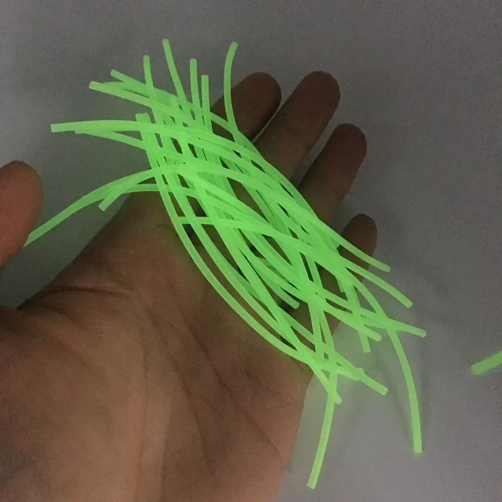 Rompin 20 шт. мухоловка riging tube ПВХ lumo tubblings рыболовный материал светящаяся трубка для морской рыбалки снасти diy 2 мм/3 мм* 12 см