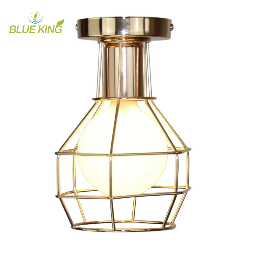 

Blueking Винтаж Красочные Утюг Потолочные светильники Ретро промышленные E27 edison светодиодные лампы деко проход коридор люстры Освещение в поме...