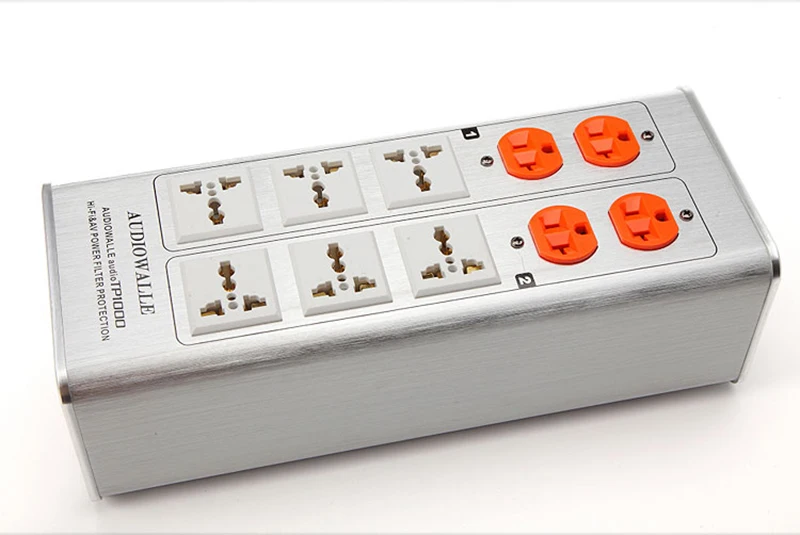 AUDIOWALLE hifi фильтр питания TP1000 сетевой фильтр Разъем защиты напряжения дисплей Многофункциональный lightn-proof разъем