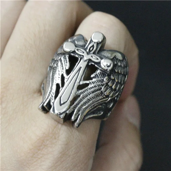 Мужское кольцо из нержавеющей стали 316L размер 8 14|jewelry tongue ring|jewelry noveljewelry ruby rings |