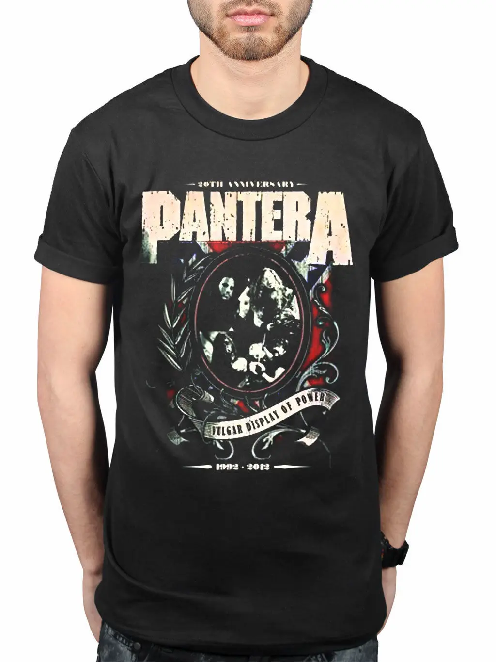 Официальный Pantera anniversary Shield новая футболка группа товар Rip Dimebag Darrell с коротким