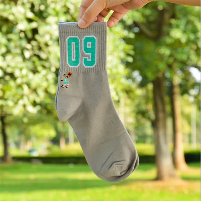 grey socks Новое поступление, мужские носки, высокое качество, 6 пар/партия, осенние-зимние мужские Дышащие носки, высококачественные мужские хлопчатобумажные носки - Цвет: grey socks