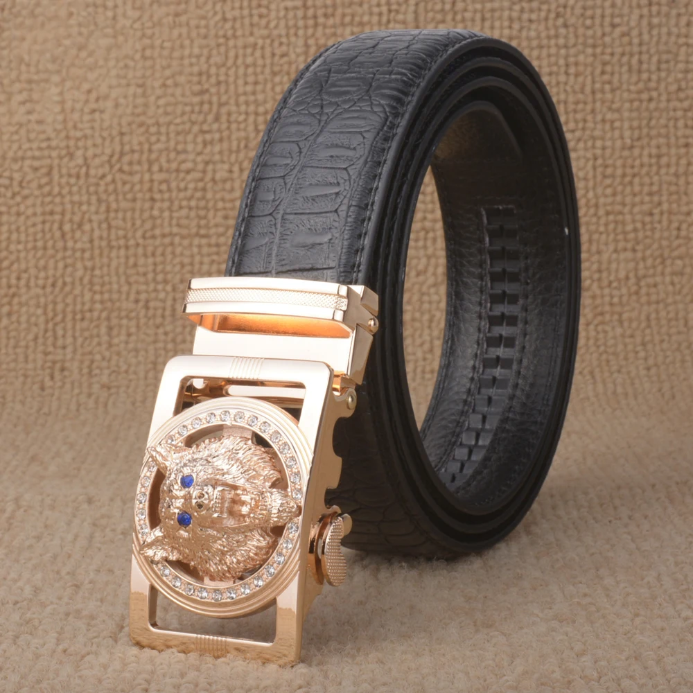 Новый бренд классический модный дизайнерский мужской ремень роскошный кожаный с