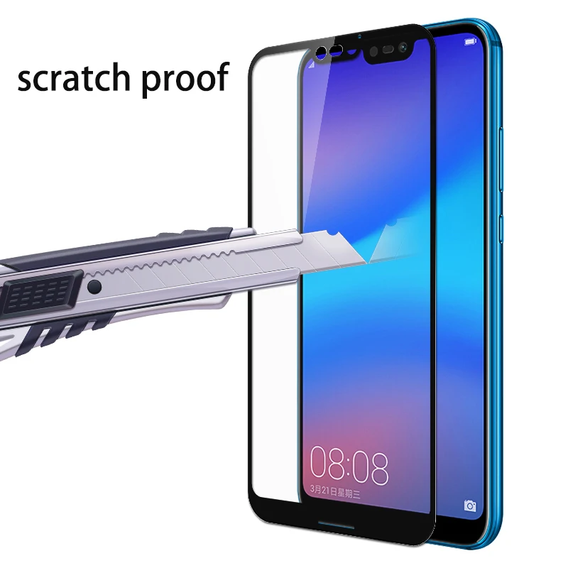 Закаленное стекло для huawei P20 Pro P20 Lite, 3D закругленные края, полное покрытие, Защитная пленка для переднего экрана, закаленное стекло для huawei P20