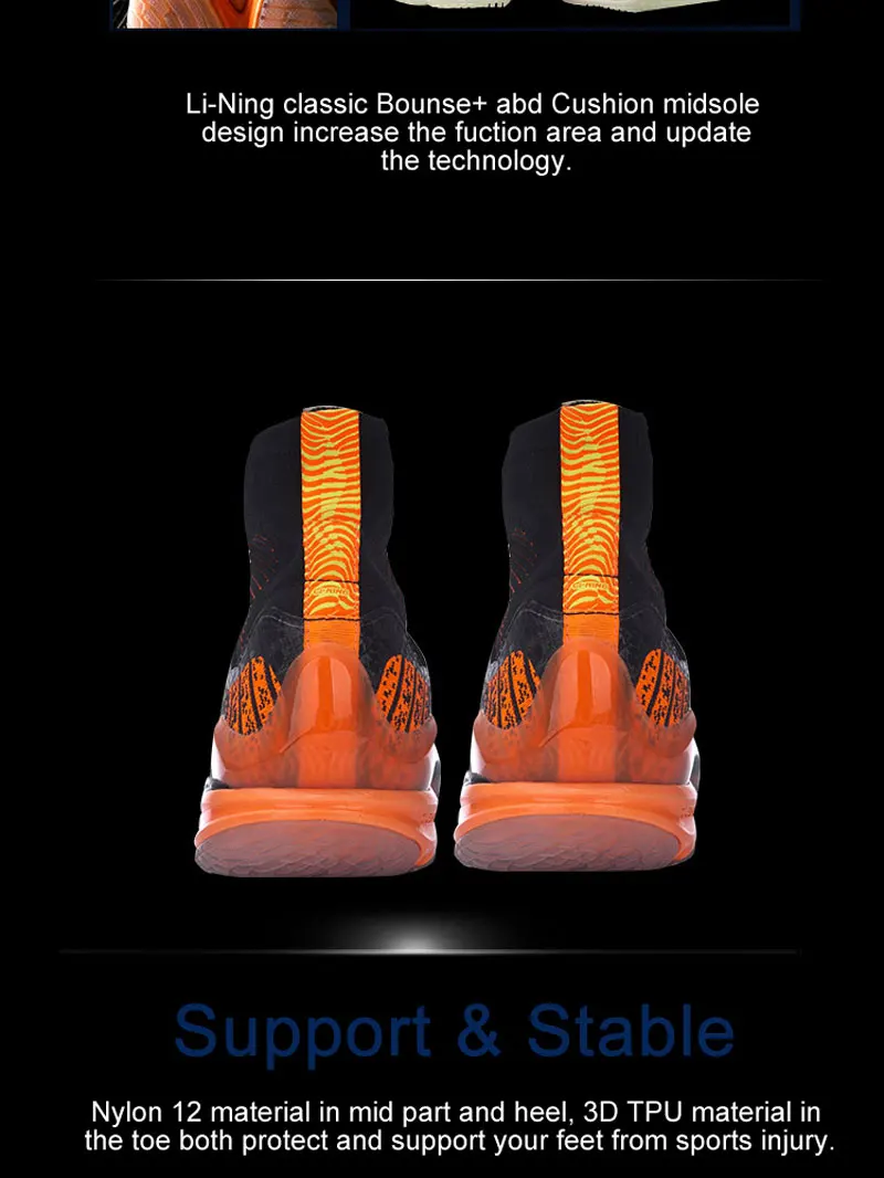 Li-Ning/Мужская Профессиональная обувь Ranger для бадминтона с высокой подушкой+ подкладка, спортивная обувь, кроссовки, AYAM009 XYY047