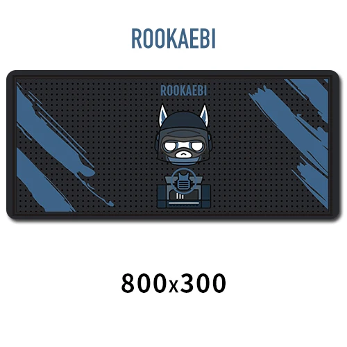 ROOKAEBI Sovawin Rainbow Six Siege коврик для мыши резиновый 800x300 мм супер большой коврик для компьютерной мыши игровой коврик для клавиатуры XL для настольного ноутбука ПК - Цвет: ROOKAEBI