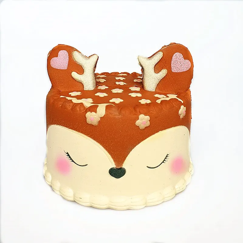 

Squishy Slow Rising squeeze toy Narwhal Rose deer cake star deer teeth glasses bear watermelon banana ice cream octopus Cotton