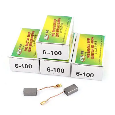 

5 Pairs Power Tool Motor Carbon Brush 14 x 8 x 5mm for Hitachi GWS 6-100