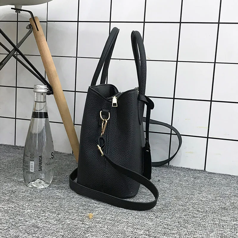 Gaqiuma Litchi PU satchels Сумочка через плечо сумки кошелек 3 шт. один комплект для женщин