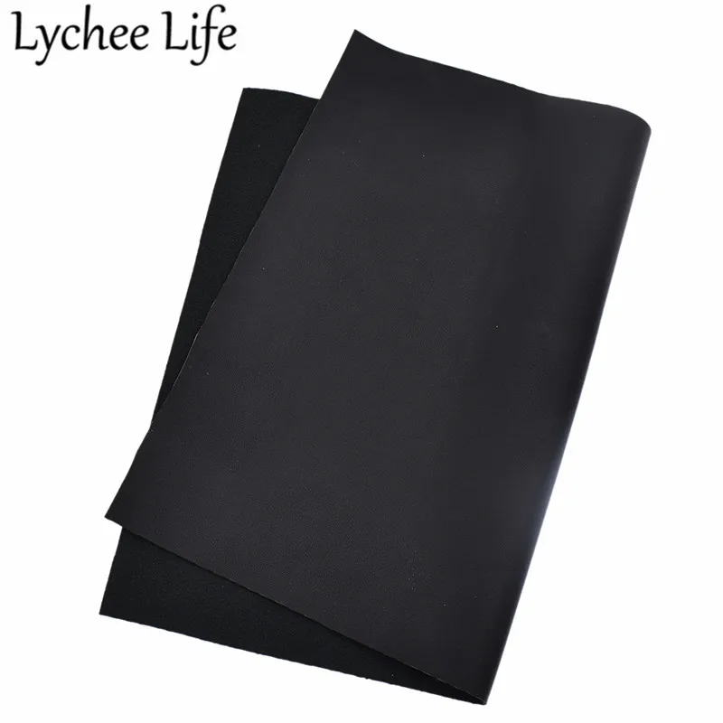 1 Lychee Life A4 мягкая гладкая искусственная кожа ткань сплошной цвет 29x21 см искусственная ткань DIY ручной работы швейная одежда декоративные принадлежности - Цвет: 1