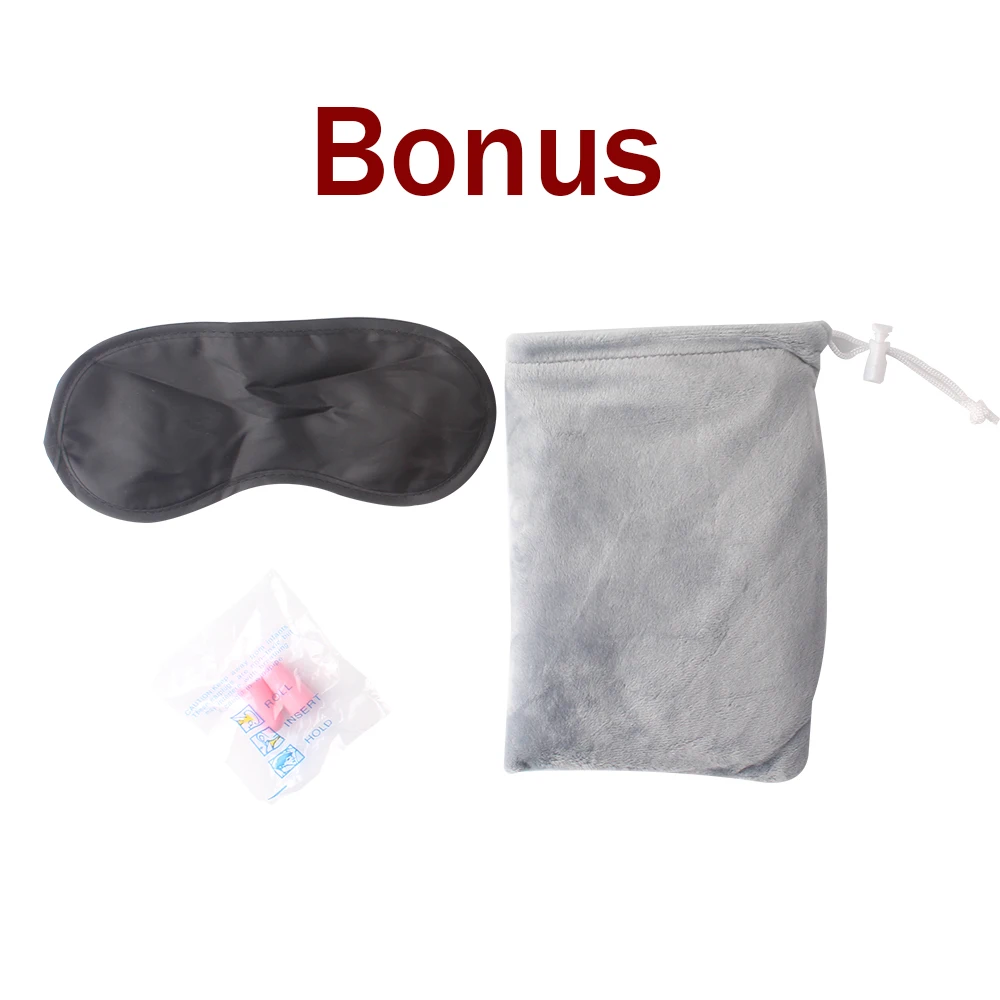 Эргономичный Дизайн Надувные Путешествия Шею Pillow-2 Полный Рот Удар-Карманный