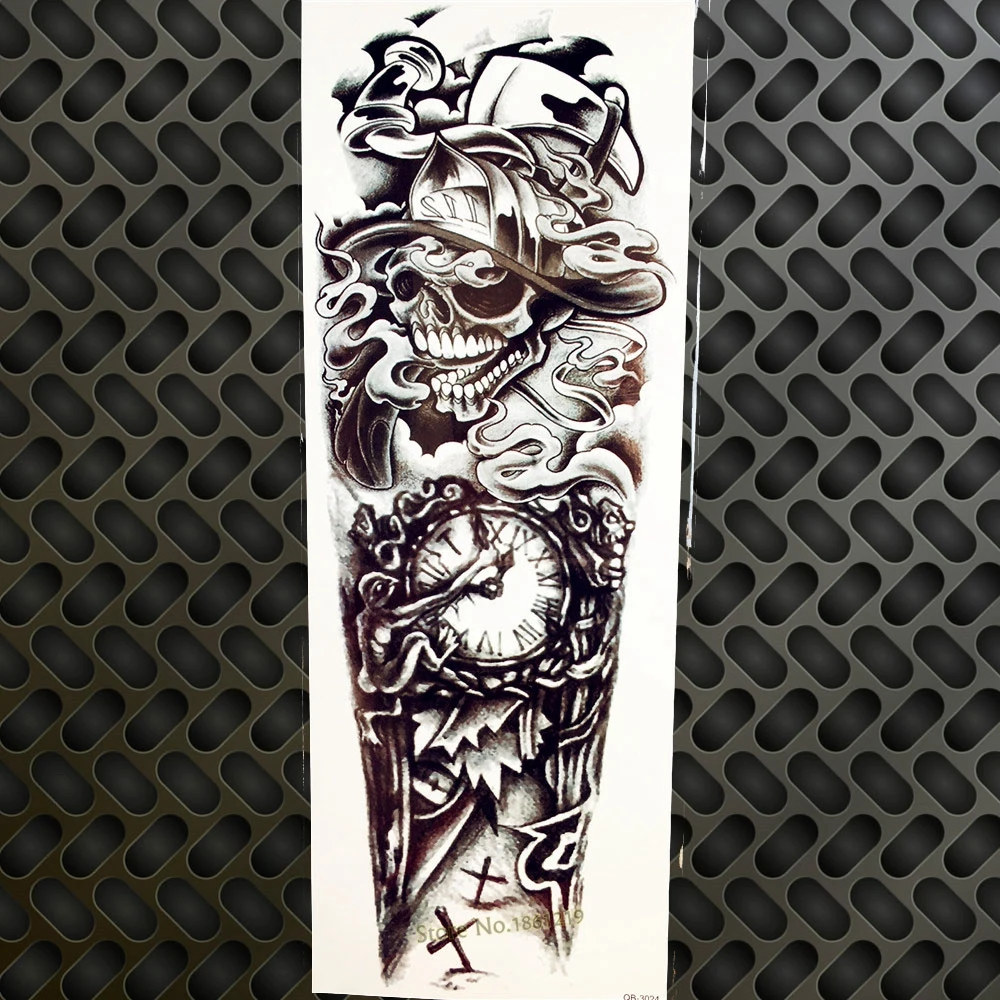 25 дизайн мужской женский большой цветок рука Временные татуировки стикер GQB 032