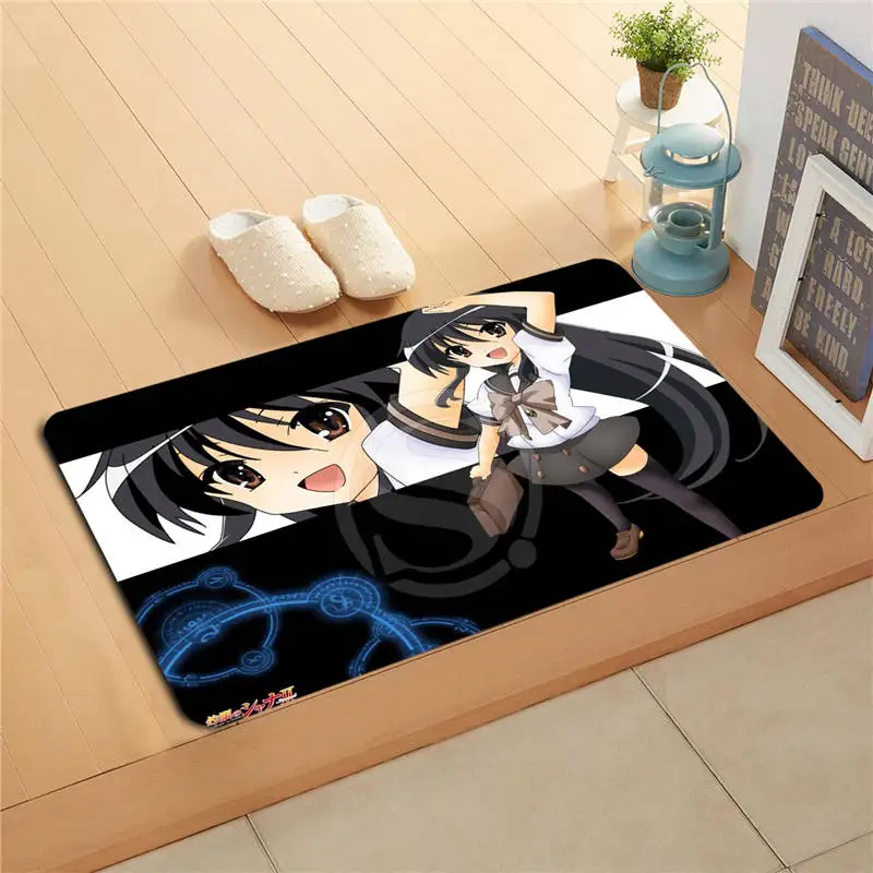 W620 #3 пользовательский девушка шакюган no shana Anime дверной коврик с акварельной