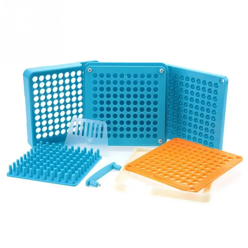 New 2 Types 100 Holes Manual Capsule Filler Maker Powder Filler Plate Professional Plastic DIY Filling Manual Machine Tool