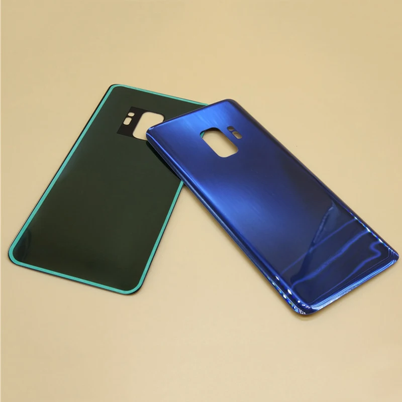 100% Новинка для SAMSUNG Galaxy S9 G960 G960F Plus + G965 Задняя крышка батареи Дверь стеклянная