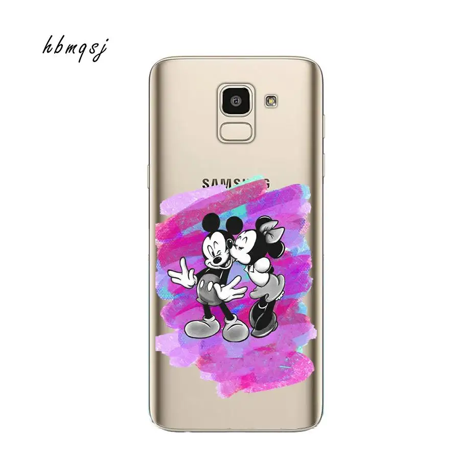 Cartoon for Samsung galaxy j6 2018 case silicone soft tpu Stich Minnie Miki cute mobile phone back cover |