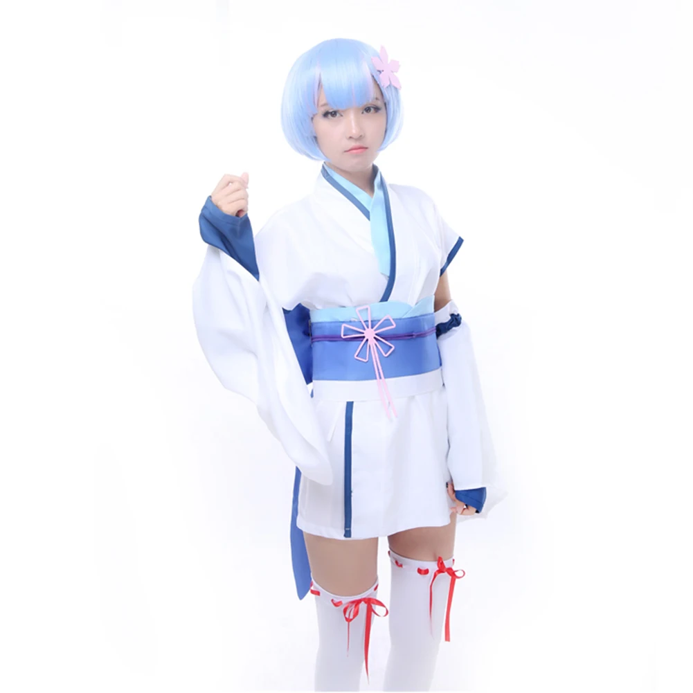 Brdwn Re:zero Natsuki Emilia Puck beатрис Войлок Рем Рам детство косплей костюм кимоно |
