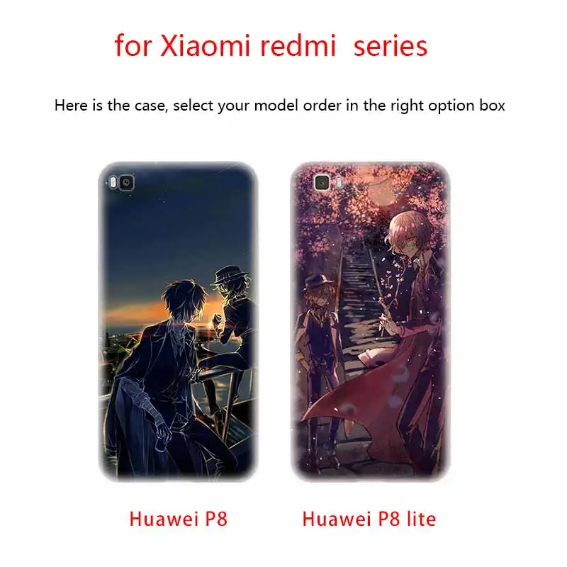 Японский мягкий чехол для телефона из ТПУ bungou бродячие собаки Huawei P50 P40 P30 P20 Pro Lite