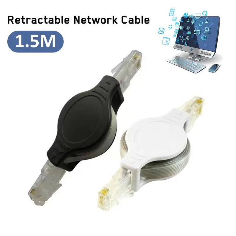 Портативный сетевой Удлинительный кабель RJ45 1 5 м USB-кабель для ноутбука