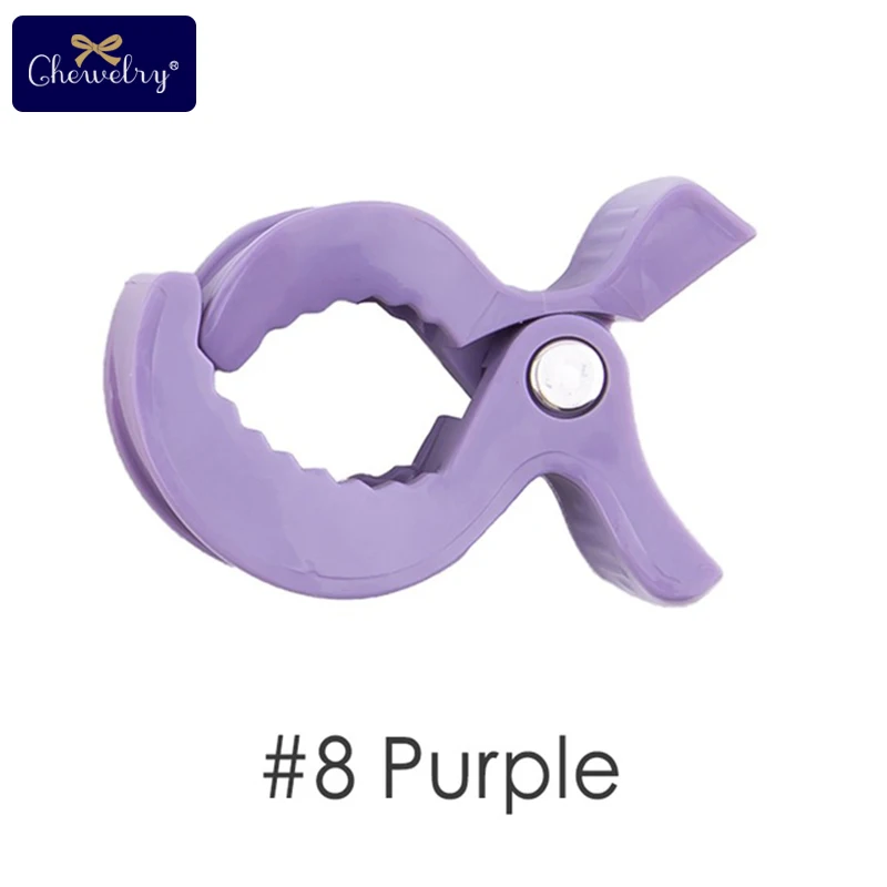 Purple Stroller Cip 6 шт. детское одеяло с зажимом для игры в тренажерный зал, детское автомобильное сиденье, аксессуары, лампа, коляска, колышек, прорезыватель, игрушка, крючок, крышка, детские товары - Цвет: Purple Stroller Cip