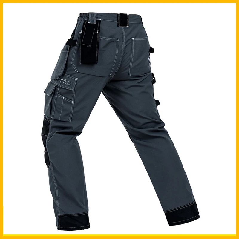 Bauskydd Mens Durable Mechanic workwear multi-pocket grey work trousers working pant free shipping | Безопасность и защита